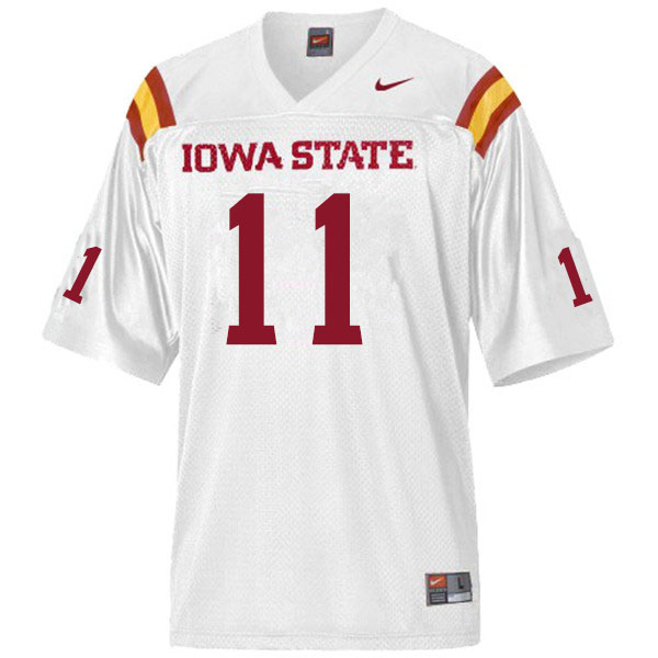 Men #11 Lawrence White IV Iowa State Cyclones College Football Jerseys Sale-White